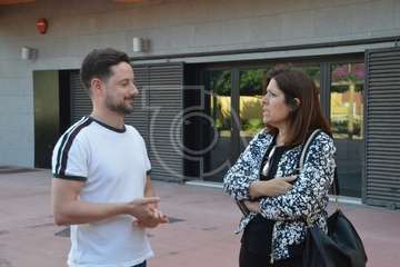 Reunión de los candidatos nacionalistas (NC) con la directiva del colectivo vecinal del Valle de los Nueve (Foto TA)